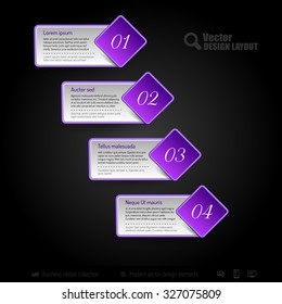 Vector business stickers. Template of web designs, presentations, infographics. Design elements.