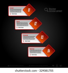 Vector business stickers. Template of web designs, presentations, infographics. Design elements.
