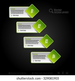 Vector business stickers. Template of web designs, presentations, infographics. Design elements.