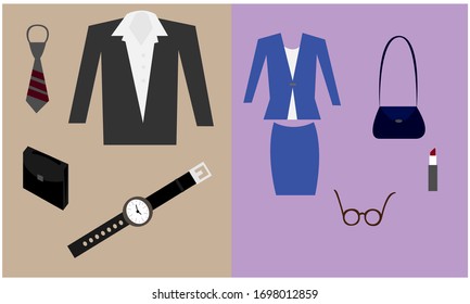 
chaqueta vectorial de estilo empresarial jurisprudencia blanco azul burdeos negro rojo rojo negro rojo rosa laca de labio laca parra corbata cartón negro masculino hembra 
