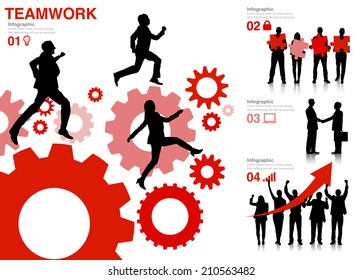 Vector of Business Teamwork