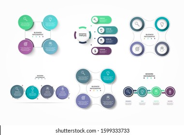 Vector business template for presentation. Business concept with 4 options, parts, steps or processes.