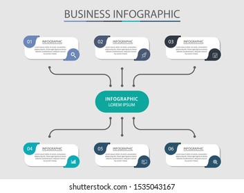 Vector business template for presentation. Creative concept for infographic.