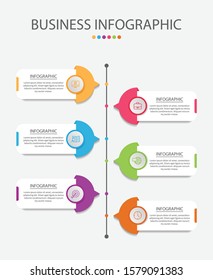 Vector business template for presentation. Creative concept for infographic.

