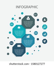 Vector business template for presentation. Creative concept for infographic.

