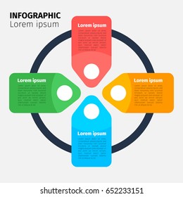 Vector business template for presentation. Creative concept for infographic.