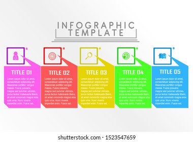 Vector business template for presentation, business data visualization, process chart, abstract elements of graph, diagram with steps, workflow options, parts or processes, and creative infographic.