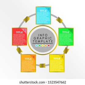 Vector business template for presentation, business data visualization, process chart, abstract elements of graph, diagram with steps, workflow options, parts or processes, and creative infographic.