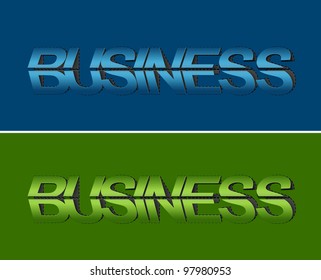vector business text label design.