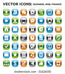 vector business web finance icons 03