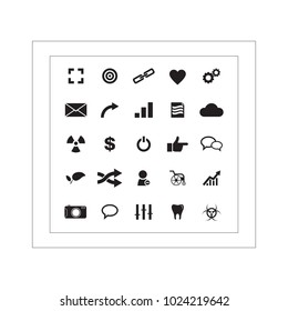 Vector business and web icons 