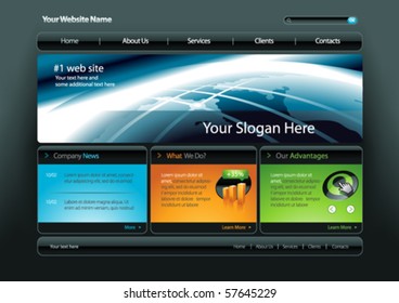 Vector Business Web Site Template 7