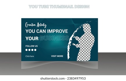 Vector business you tube thumbnail design.