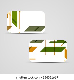 Vector business-card  set for your design, abstract Illustration.