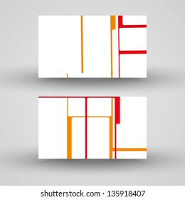 Vector business-card  set for your design, abstract Illustration.