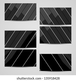 Vector business-card  set for your design, abstract Illustration.