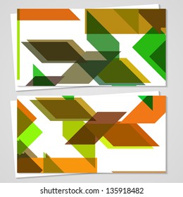 Vector business-card  set for your design, abstract Illustration.