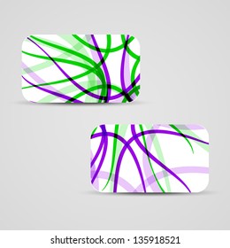 Vector business-card  set for your design, abstract Illustration.