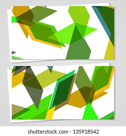 Vector business-card  set for your design, abstract Illustration.