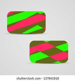 Vector business-card  set for your design, abstract Illustration.