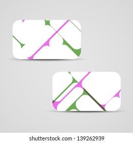 Vector business-card  set for your design, abstract Illustration.