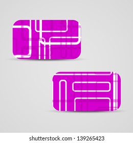 Vector business-card  set for your design, abstract Illustration.