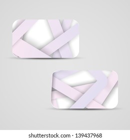 Vector business-card  set for your design, abstract Illustration.