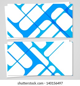 Vector business-card  set for your design, abstract Illustration.
