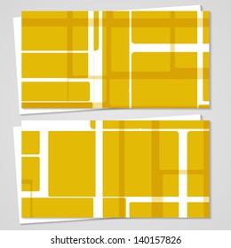 Vector business-card  set for your design, abstract Illustration.