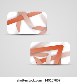 Vector business-card  set for your design, abstract Illustration.
