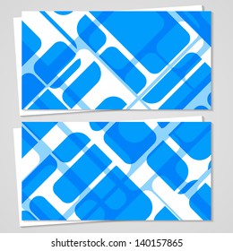 Vector business-card  set for your design, abstract Illustration.
