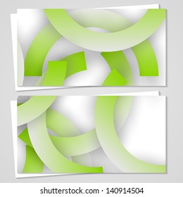 Vector business-card  set for your design, abstract Illustration.