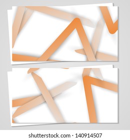Vector business-card  set for your design, abstract Illustration.