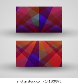 Vector business-card  set for your design, abstract Illustration.