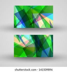Vector business-card  set for your design, abstract Illustration.