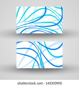 Vector business-card  set for your design, abstract Illustration.