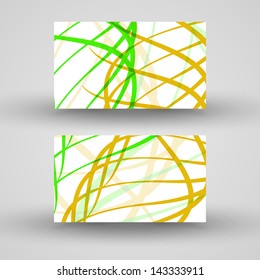 Vector business-card  set for your design, abstract Illustration.