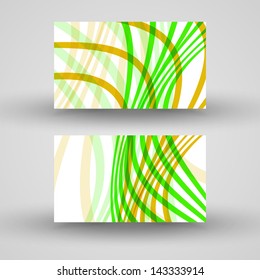 Vector business-card  set for your design, abstract Illustration.
