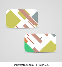 Vector business-card  set for your design, vintage abstract Illustration