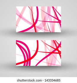 Vector business-card  set for your design, abstract Illustration.