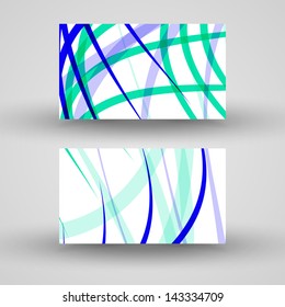 Vector business-card  set for your design, abstract Illustration.
