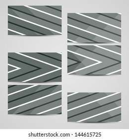 Vector business-card  set for your design, abstract Illustration.