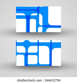 Vector business-card  set for your design, abstract Illustration.