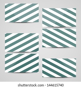 Vector business-card  set for your design, abstract Illustration.
