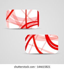 Vector business-card  set for your design, abstract Illustration.