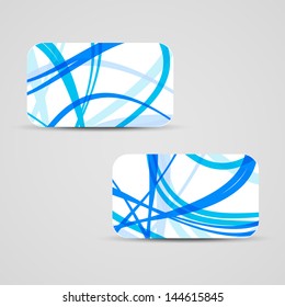 Vector business-card  set for your design, abstract Illustration.