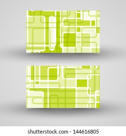 Vector business-card  set for your design, abstract Illustration.