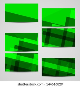 Vector business-card  set for your design, abstract Illustration.