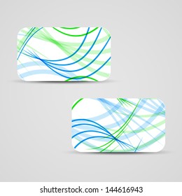 Vector business-card  set for your design, abstract Illustration.