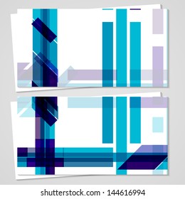Vector business-card  set for your design, abstract Illustration.